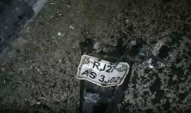 उदयपुर के हाईवे पर टर्नल के निकट एक ट्रोले ने बाइक व स्कूटी को 50-60फीट तक घसीटा