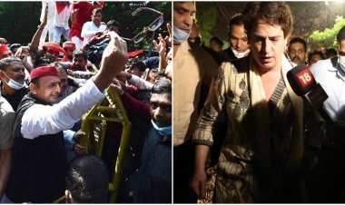 लखीमपुर की लड़ाई,हिरासत में प्रियंका गांधी 