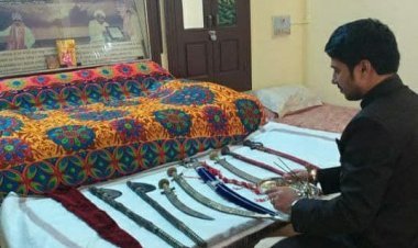 ताजीमी ठिकाने में विजयादशमी पर्व पर हुआ शस्त्र पूजन