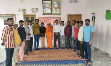 विहिप बजरंगदल की बैठक में कारसेवकों को दी श्रद्धांजलि 