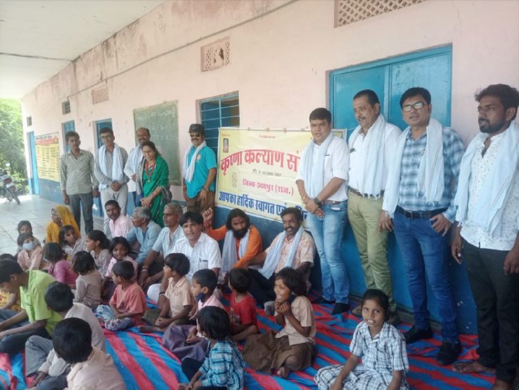 कृष्णा कल्याण संस्था द्वारा राजकीय प्राथमिक विद्यालय टुचडा में पानी की मोटर, टंकी, आरो की व्यवस्था की गई