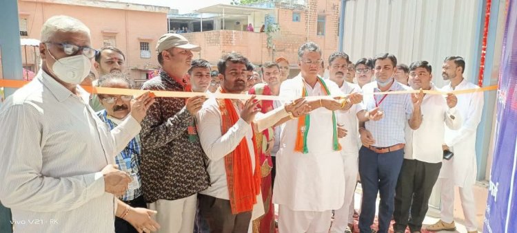भीनमाल राजकीय अस्पताल के PSA ऑक्सीजन प्लांट का सांसद पटेल ने किया उद्घाटन