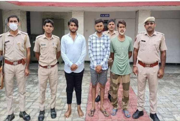 चोरी की 17 मोटरसाईकिले जब्त, 4 गिरफ्तार,एक बाल अपचारी डीटेन,ज़्यादातर बाइक्स उदयपुर से चुराई 
