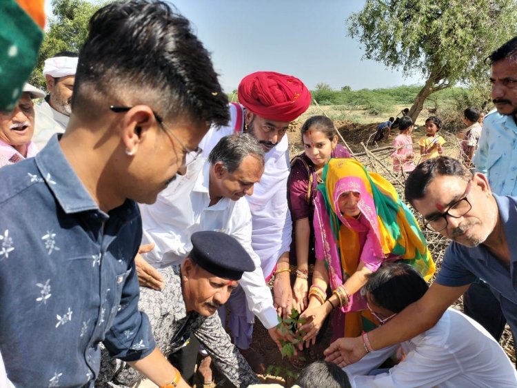 खांबल ग्राम पंचायत में सिरोही के नव निर्वाचित जिला परिषद