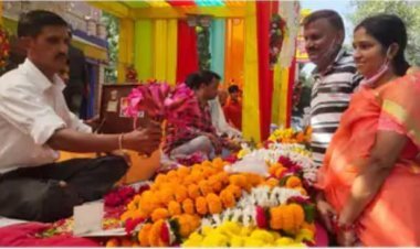 त्योहार पर फूलों के बाजार में चांदी:आठ गुना बढे फूलों के भाव 100 रु किलो बिकने वाला गुलाब 8 सौ रुपए किलो बिक रहा है