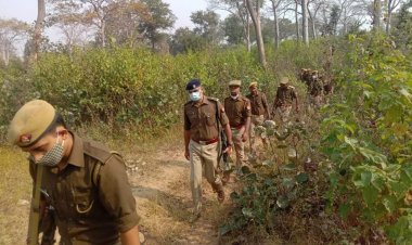 अपर पुलिस अधीक्षक ऑपरेशन के नेतृत्व में पुलिस व पीएसी बल द्वारा  जंगलों में की गयी सघन काम्बिंग