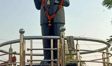 जावाल में बाबा साहेब अम्बेडकर की मूर्ति को किया खंडित।