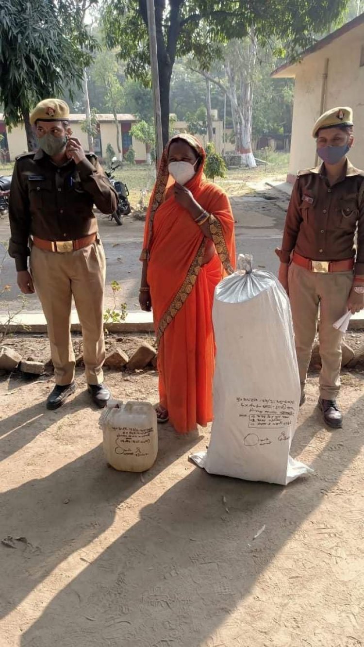 03 अभियुक्त अभियुक्ता को किया गया गिरफ्तार,02 कुन्टल लहन व 03 भट्टियां भी की गयी नष्ट