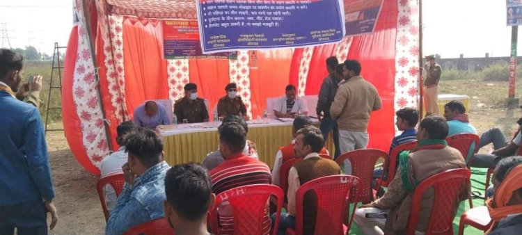 वाहन चालकों का नि:शुल्क नेत्र/स्वास्थ्य परीक्षण शिविर का किया गया आयोजन