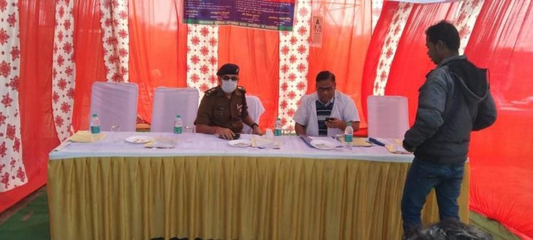 वाहन चालकों का नि:शुल्क नेत्र/स्वास्थ्य परीक्षण शिविर का किया गया आयोजन