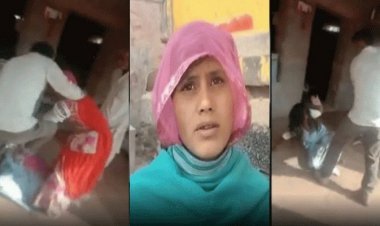 पति और ससुर ने बाल पकड़कर लात और घूंसों से मारा, विडियो वायरल