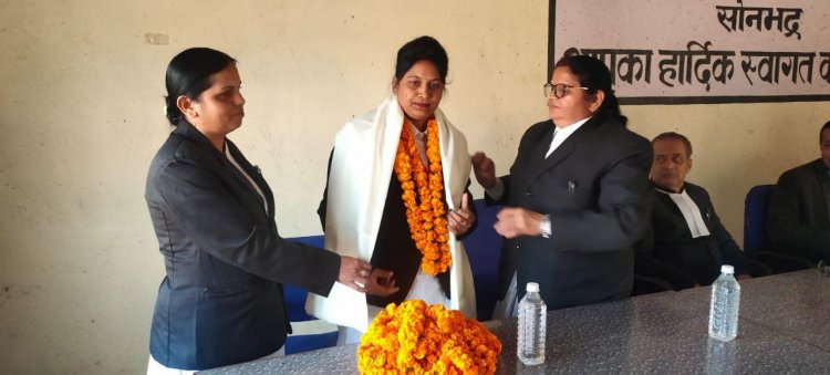 प्रदेश सचिव गीता गौर को किया गया सम्मानित