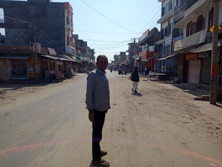 वीकेंड कर्फ्यू का उपखण्ड में व्यापक असर,वीकेंड में बंद रहा बाजार पुलिस कर रही गस्त ,मुख्य बाजारों में पसरा सन्नाटा