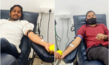 टीम जीवनदाता चित्तौड़गढ़ के रक्त सैनिक ने उदयपुर में मरीज को दिया जीवनदान