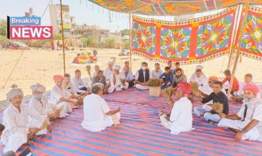 गुड़ामालानी क्षेत्र के किसानों को उचित मुआवजा