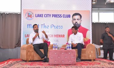 उदयपुर में मीट द प्रेस कार्यक्रम में बोले राज्यपाल के पर्यटन सलाहकार लक्ष्यराज सिंह मेवाड़ महाराणा प्रताप के लिए जब कोई अपशब्द बोलता है तो मन को बहुत पीड़ा होती है