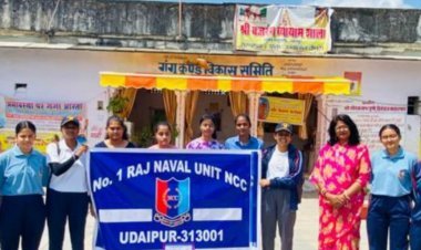 भूपाल नोबल्स एन सी सी नेवी विंग द्वारा गंगू कुण्ड में पुनीत सागर अभियान के तहत सफाई अभियान