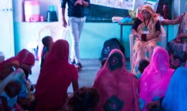 ग्राम पंचायत रेवदर के आंगनवाड़ी केंद्र पर म्हारे गांव टीबी नापसारे पाव कार्यक्रम आयोजित*