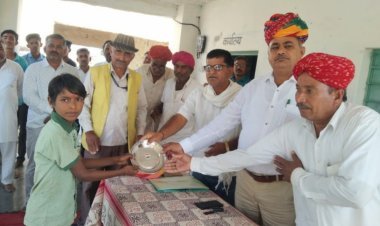 राजस्थान रामसर ग्राम पंचायत मैं खेलकूद प्रतियोगिता में बेनीवाल रहे द्वितीय