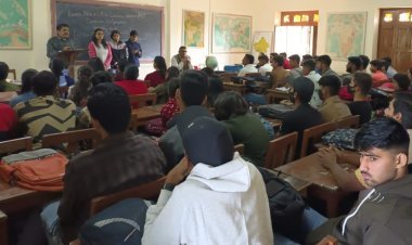 उदयपुर भूपाल नोबल्स स्नातकोत्तर महाविद्यालय भूगोल विभाग में भूगोल परिषद का गठन किया