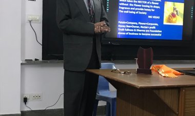 वाणिज्य एवं प्रबंधन संकाय, भूपाल नोबल्स विश्वविद्यालय में        बिज़नेस ऐटिकेटस एंड कॉर्पोरेट गवर्नेंस  पर सेमिनार का आयोजन 