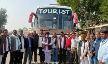 भारत जोड़ो यात्रा के स्वागत में पहुंचे मावली कांग्रेस कार्यकर्ता