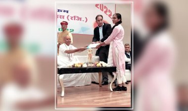 उर्मिला राजपुरोहित लंगेरा को मिला प्रतिभावान विधार्थी सम्मान