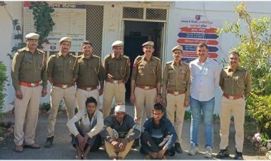 मंदिर और घरों में चोरी करने के आरोप में 3 लोग गिरफ्तार, अन्य वारदातों का भी हुआ खुलासा