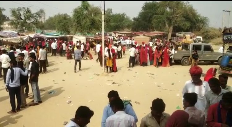 भेडाणा शीतला माता मंदिर मेले में उमड़ा सैलाब सजे बाजार, ग्रामीणों ने की खुब खरीदारी