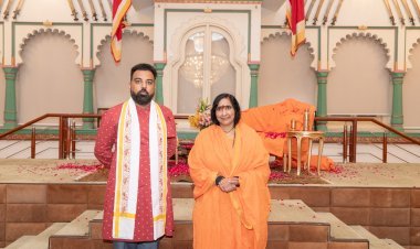 साध्वी ऋतंभरा की सिटी पैलेस में डॉ. लक्ष्यराज सिंह मेवाड़ ने की भव्य अगवानी, आधे घंटे तक हुआ मंथन     