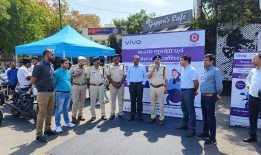 इंदौर शहर में निःशुल्क हेलमेट वितरण कार्यक्रम के द्वितीय चरण का आयोजन*