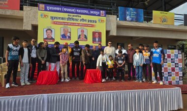 सुहालका प्रीमियर लीग 2025 फील्ड क्लब ग्राउंड पर आयोजित हो रही है सुहालका  कलाल महासभा के द्वारा