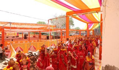 परिहार वंश कुलदेवी श्री गाजण माता मुर्ती का गुगली (गोविंदगढ़) में गाजे बाजे के साथ भव्य स्वागत*