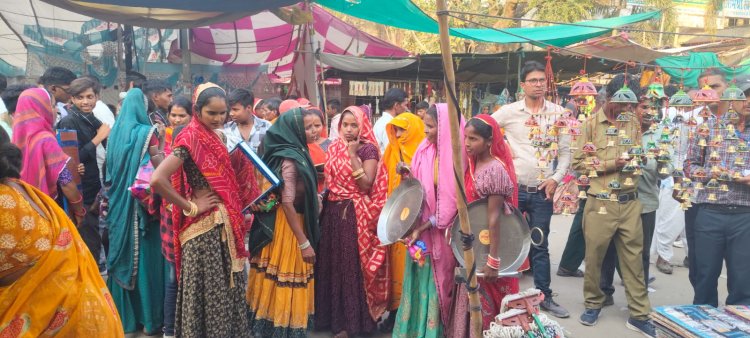 गोगुंदा गणगौर मेले के आखिरी दिन लोगों की उमड़ी भीड़, निकली हरी गणगौर की सवारी