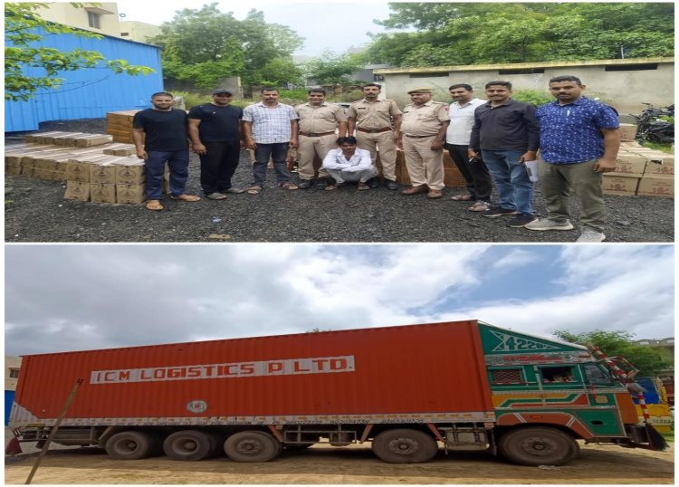 उदयपुर डबोक पुलिस की बड़ी कार्रवाई: चावल की आड़ में 275 कार्टून अवैध अंग्रेजी शराब जब्त, चालक गिरफ्तार