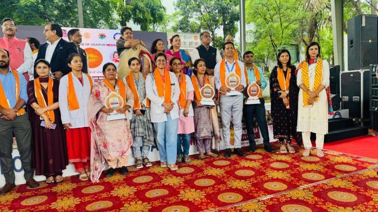 रोटरी क्लब मीरा उदयपुर और आयुर्वेद महाविद्यालय के संयोजन में सकून हेल्थ मेला आयोजित, 3 दिनों में 980 से अधिक रोगी हुए लाभान्वित