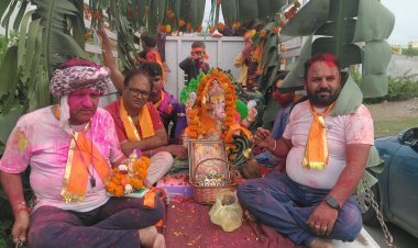 सिल्वर रेजीडेंसी में गणेश उत्सव की भक्ति धूम, धूमधाम से हुआ बप्पा का विसर्जन