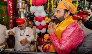 डॉ. लक्ष्यराज सिंह और हरितराज सिंह मेवाड़ ने महालक्ष्मी मंदिर में की विशेष पूजा-अर्चना, मेवाड़ में सुख-समृद्धि की कामना