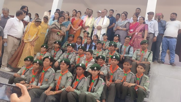 स्काउट गाइड पदाधिकारियों ने शिक्षा मंत्री का किया स्वागत