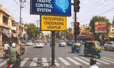 उदयपुर में शुरू हुआ एआई ट्रैफिक सिस्टम | सेंसर कैमरे खुद तय करेंगे सिग्नल | राजस्थान में जल्द लागू होगा स्मार्ट ट्रैफिक मॉडल