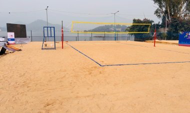 खेलो इंडिया यूनिवर्सिटी गेम्स 2025: उदयपुर में बीच वॉलीबॉल प्रतियोगिता का आगाज़, महासचिव ने की तैयारियों की समीक्षा