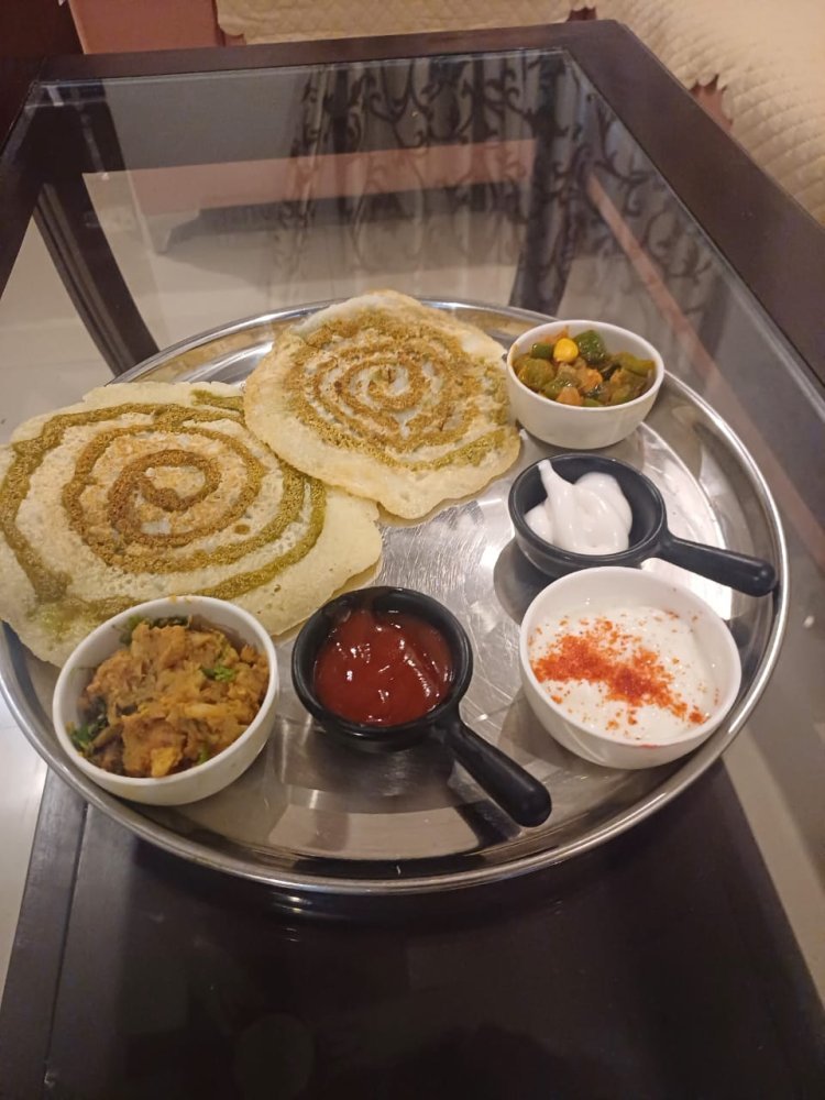 पालक धनिया सूजी डोसा रेसिपी – श्वेता ईनाणी की हेल्दी और टेस्टी ब्रेकफास्ट डिश | Udaipur Food Blogger Recipe