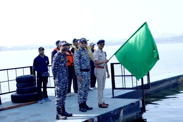 उदयपुर फतहसागर झील पर सैलिंग एक्सपेडिशन कैम्प का शुभारंभ | 110 एनसीसी कैडेट्स करेंगे 415 किमी नौकायान