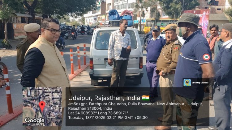 उदयपुर में एडीजे शर्मा की सख्त कार्रवाई, नियम तोड़ने वाली कई बाल वाहिनियां जब्त