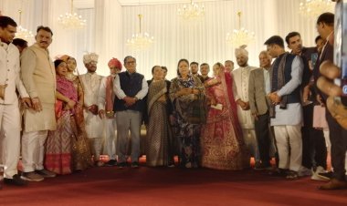 राज्यपाल, उपमुख्यमंत्री व पूर्व मुख्यमंत्री पहुंचे: उदयपुर ग्रामीण विधायक फूलसिंह मीणा की बेटियों का भव्य विवाह समारोह