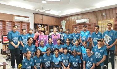 राजस्थान लेक्रोज टीम खिताब की रक्षा के लिए जम्मू रवाना, संभागीय आयुक्त ने दी शुभकामनाएं