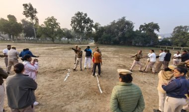 गृह रक्षा स्थापना दिवस: उदयपुर में होमगार्ड जवानों की रस्साकसी प्रतियोगिता में दिखा दमखम