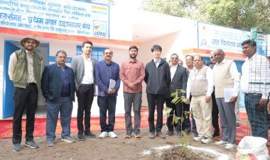 जायका टीम ने उदयसागर बांध विकास कार्यों का निरीक्षण किया, ग्रामीण आजीविका उत्पादों की सराहना