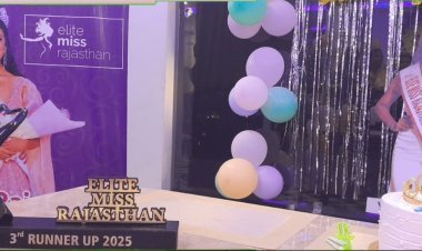 उदयपुर की युविका गहलोत बनीं Elite Miss Rajasthan की 3rd Runner-Up