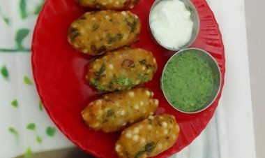 Navratri Special Sabudana Roll Recipe in Hindi | Crispy Sabudana Tikki